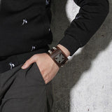 Bracelet de Force Haut de gamme en Cuir - Mon Bracelet Homme