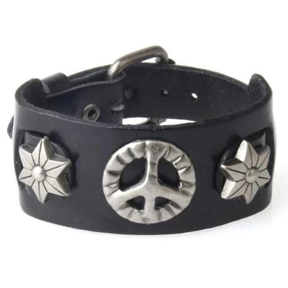 Bracelet de force Hippie en Cuir Homme - Mon Bracelet Homme