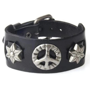 Bracelet de force Hippie en Cuir Homme - Mon Bracelet Homme