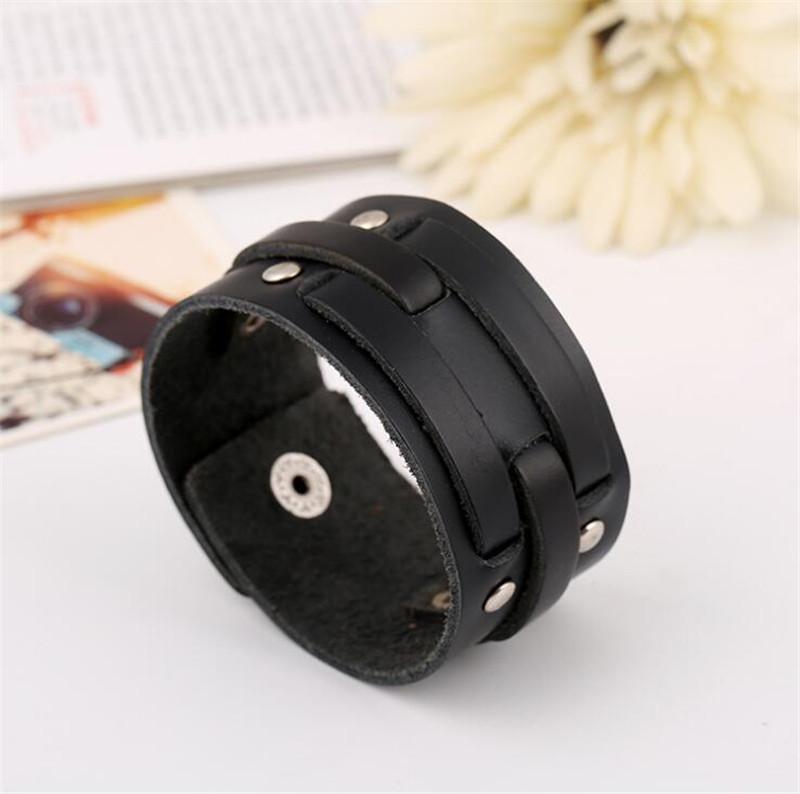 Bracelet de Force Homme 22cm en Cuir - Mon Bracelet Homme