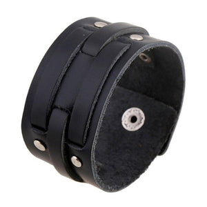 Bracelet de Force Homme 22cm en Cuir - Mon Bracelet Homme