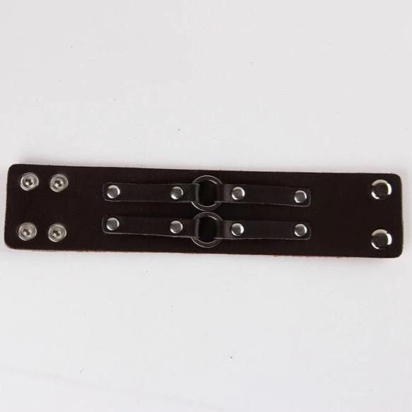 Bracelet de Force Homme Boutons-Pression en Cuir - Mon Bracelet Homme