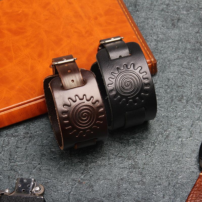 Bracelet de Force Homme Cowboy en Cuir - Mon Bracelet Homme