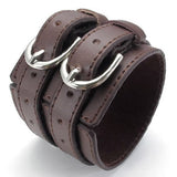 Bracelet de Force Homme Double Sangles en Cuir - Mon Bracelet Homme