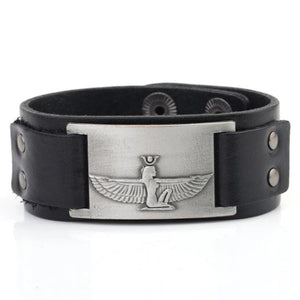 Bracelet de force Homme Égyptien en Cuir - Mon Bracelet Homme