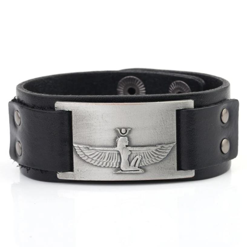 Bracelet de force Homme Égyptien en Cuir - Mon Bracelet Homme