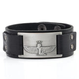 Bracelet de force Homme Égyptien en Cuir