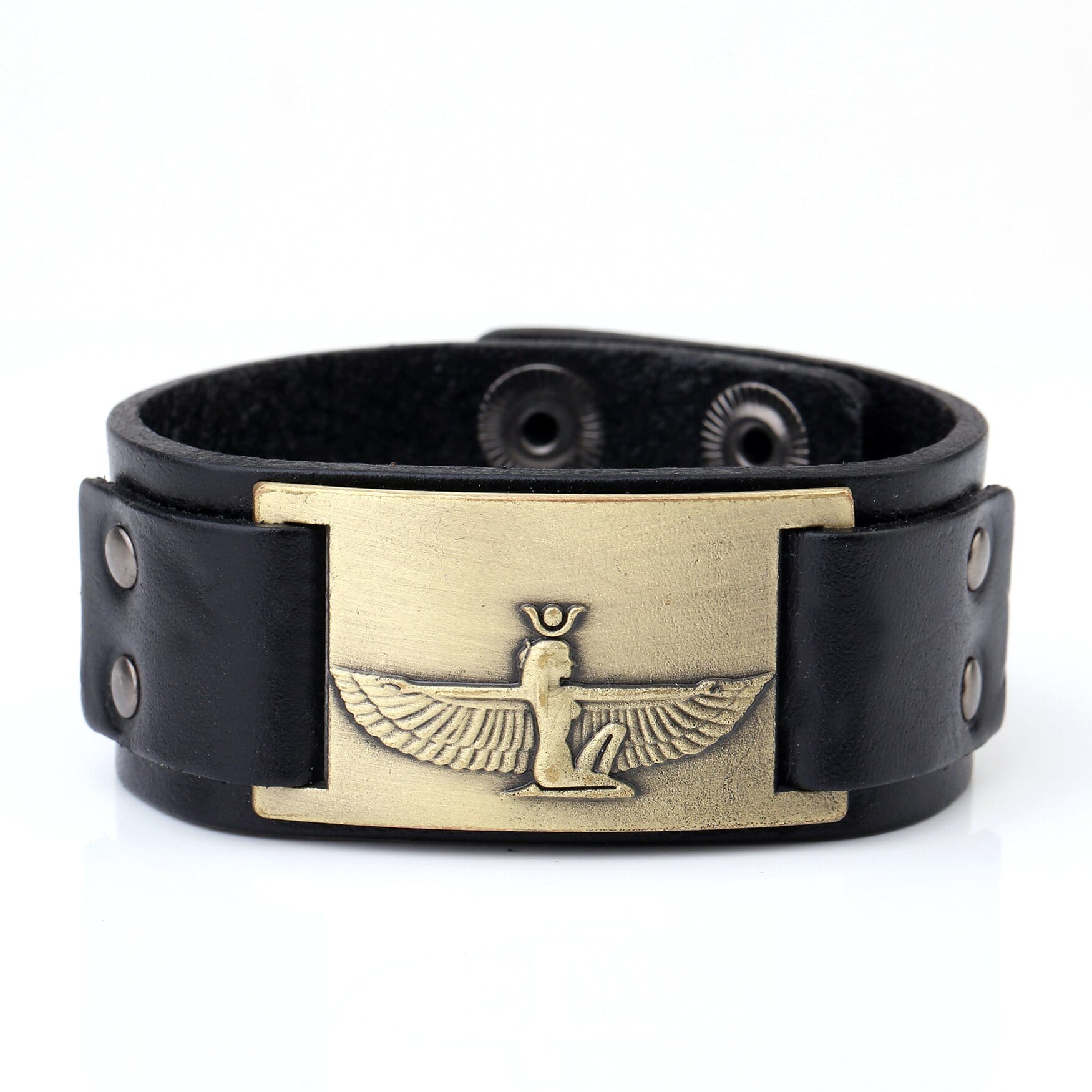 Bracelet de force Homme Égyptien en Cuir - Mon Bracelet Homme