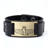 Bracelet de force Homme Égyptien en Cuir - Mon Bracelet Homme