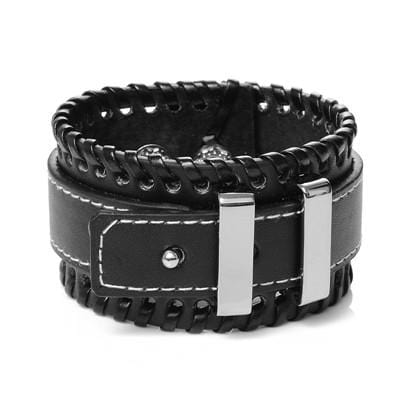 Bracelet de Force Homme en Cuir Ajustable - Mon Bracelet Homme