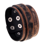 Bracelet de Force Homme en Cuir Vintage