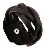 Bracelet de Force Homme Entrelacé en Cuir