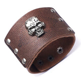 Bracelet de Force Homme Large en Cuir