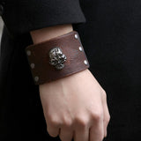 Bracelet de Force Homme Large en Cuir - Mon Bracelet Homme