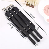 Bracelet de Force Homme Largeur 8cm en Cuir - Mon Bracelet Homme