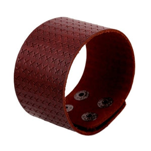 Bracelet de Force Homme Petites Croix en Cuir - Mon Bracelet Homme