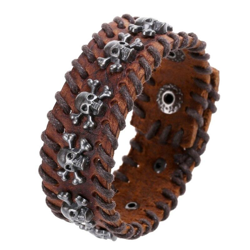 Bracelet de Force Homme Pirate Tête de Mort - Mon Bracelet Homme