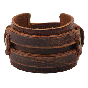 Bracelet de Force Homme pour Punk en Cuir - Mon Bracelet Homme