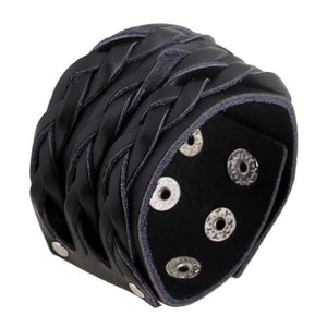 Bracelet de Force Homme Tresse en Cuir - Mon Bracelet Homme