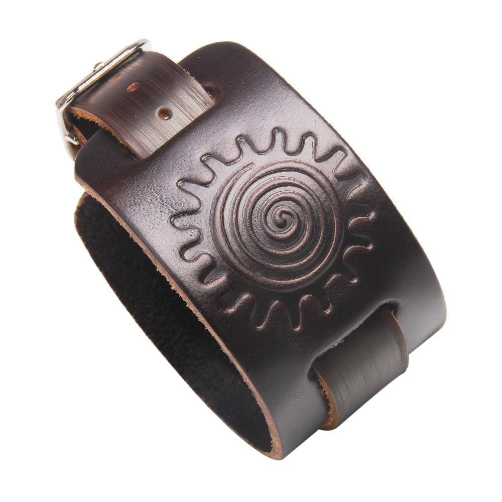 Bracelet de Force Homme Vintage en Cuir - Mon Bracelet Homme