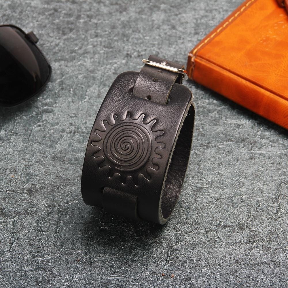 Bracelet de Force Homme Vintage en Cuir - Mon Bracelet Homme