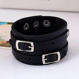 Bracelet de Force Lanière Inversée en Cuir - Mon Bracelet Homme