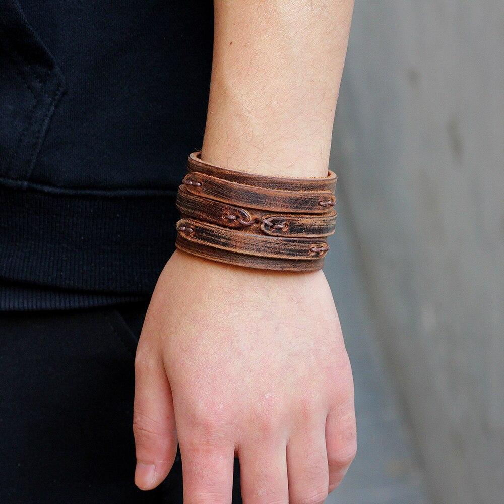 Bracelet de Force Large Homme en Cuir - Mon Bracelet Homme