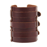Bracelet de Force Largeur Extrême en Cuir - Mon Bracelet Homme