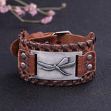 Bracelet de Force Libellule en Cuir - Mon Bracelet Homme