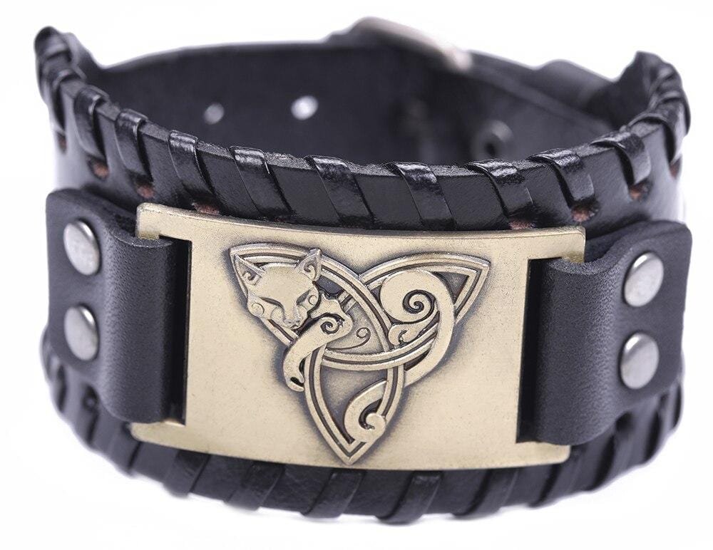 Bracelet de Force "L'intrépide" en Cuir - Mon Bracelet Homme