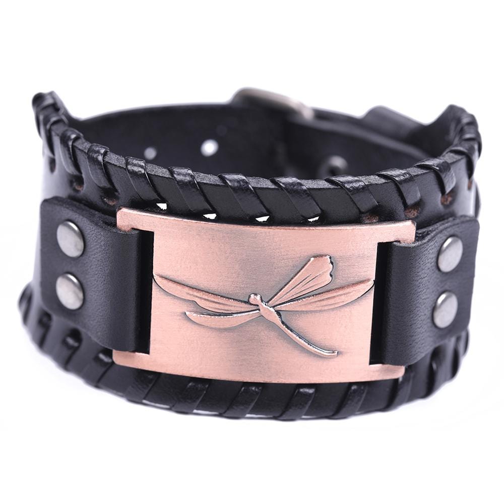 Bracelet de Force "Mâle Alpha" en Cuir - Mon Bracelet Homme
