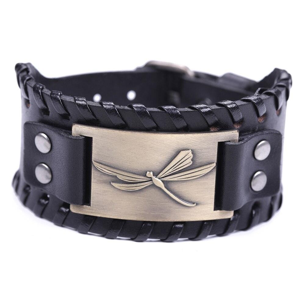 Bracelet de Force "Mâle Alpha" en Cuir - Mon Bracelet Homme