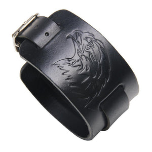 Bracelet de Force Médiéval en Cuir - Mon Bracelet Homme