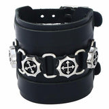 Bracelet de Force Métal et Cuir