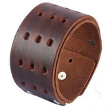 Bracelet de Force Multi Trous en Cuir - Mon Bracelet Homme