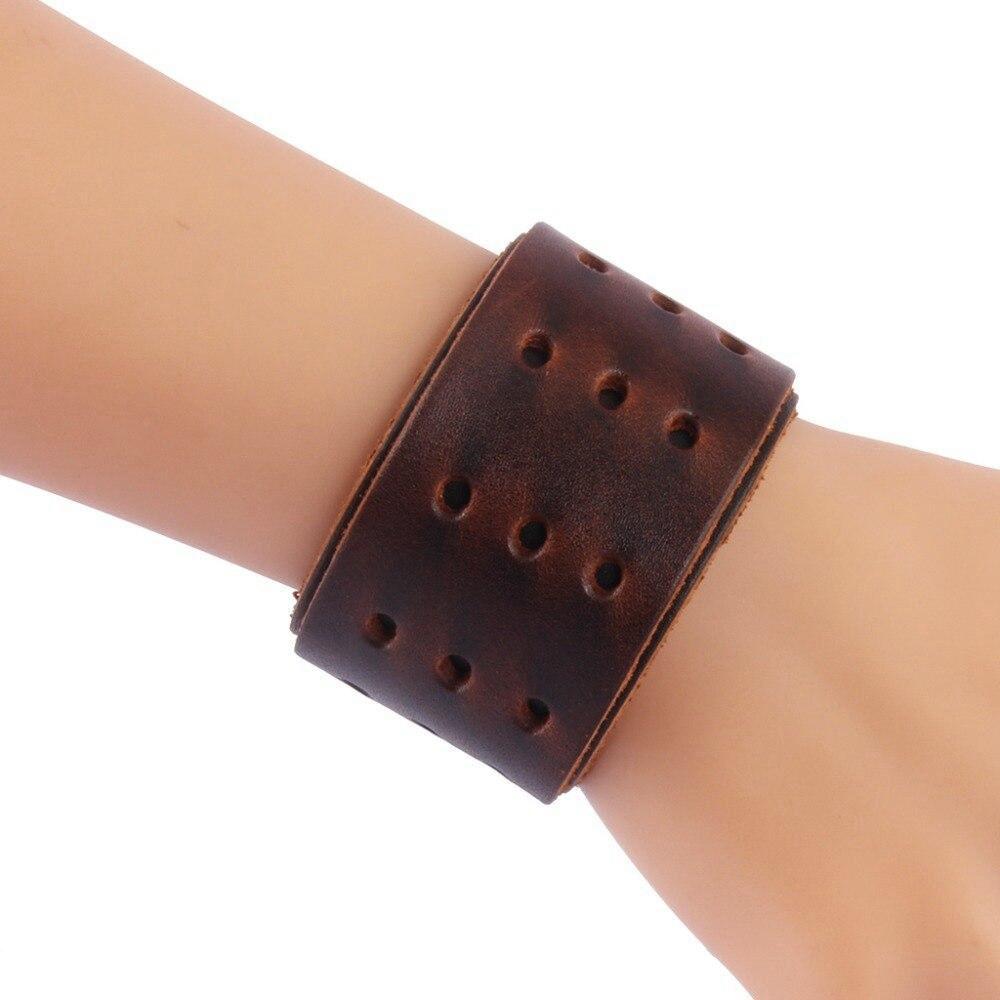 Bracelet de Force Multi Trous en Cuir - Mon Bracelet Homme