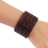 Bracelet de Force Multi Trous en Cuir - Mon Bracelet Homme