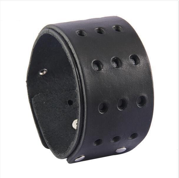 Bracelet de Force Multi Trous en Cuir - Mon Bracelet Homme