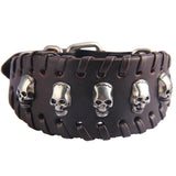 Bracelet de Force Noir tête de mort - Mon Bracelet Homme