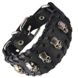 Bracelet de Force Noir tête de mort