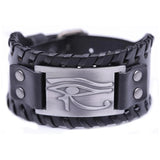 Bracelet de Force Oeil d'Oudjat en Cuir