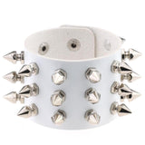 Bracelet de Force Piques Rock en Cuir - Mon Bracelet Homme