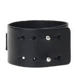 Bracelet de Force Plaque en Métal en Cuir - Mon Bracelet Homme