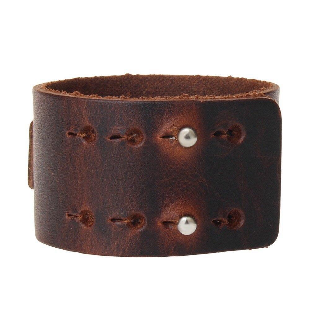 Bracelet de Force Plaque en Métal en Cuir - Mon Bracelet Homme
