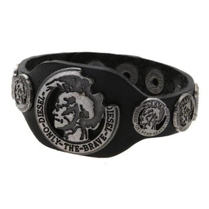 Bracelet de Force Punk Homme en Cuir - Mon Bracelet Homme