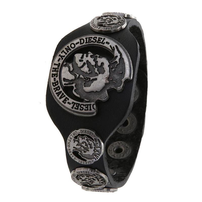 Bracelet de Force Punk Homme en Cuir - Mon Bracelet Homme