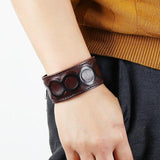Bracelet de Force Relief en Cuir - Mon Bracelet Homme