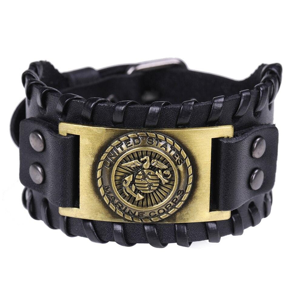 Bracelet de Force Renforcement Poignet en Cuir - Mon Bracelet Homme