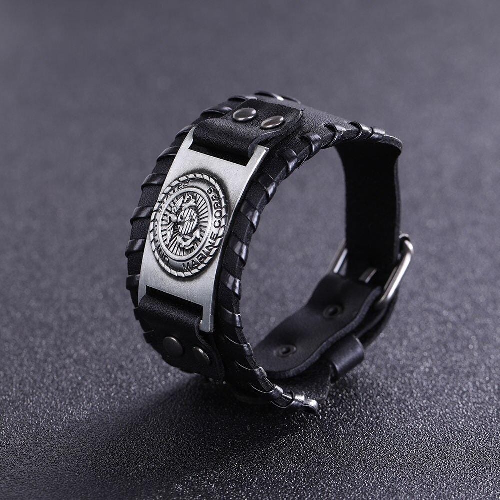 Bracelet de Force Renforcement Poignet en Cuir - Mon Bracelet Homme