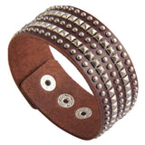 Bracelet de Force Rivets Ronds et Carrés - Mon Bracelet Homme